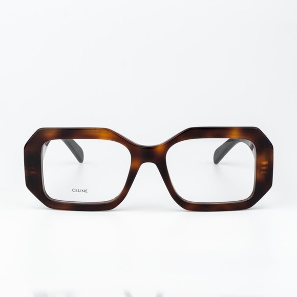 Celine TRIOMPHE Women Eyeglasses Blonde Havana Rectangle CL50155I 053 AUTHENTIC - Picture 2 of 14